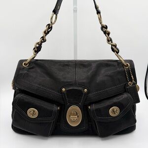 COACH LEGACY BLACK LEATHER LEIGH